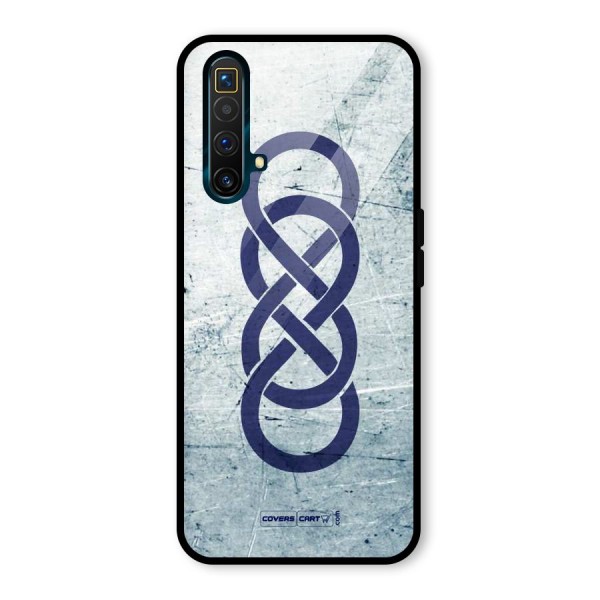 Double Infinity Rough Glass Back Case for Realme X3