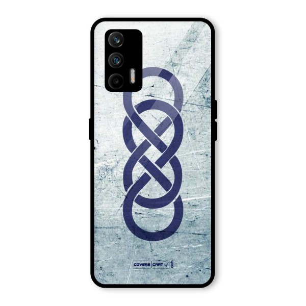 Double Infinity Rough Glass Back Case for Realme X7 Max