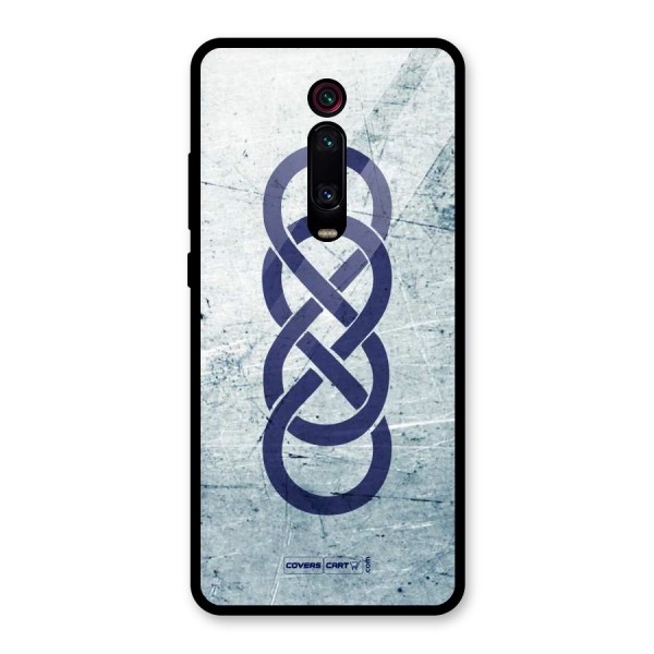 Double Infinity Rough Glass Back Case for Redmi K20