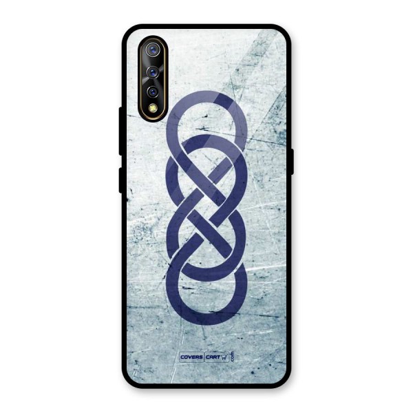 Double Infinity Rough Glass Back Case for Vivo S1
