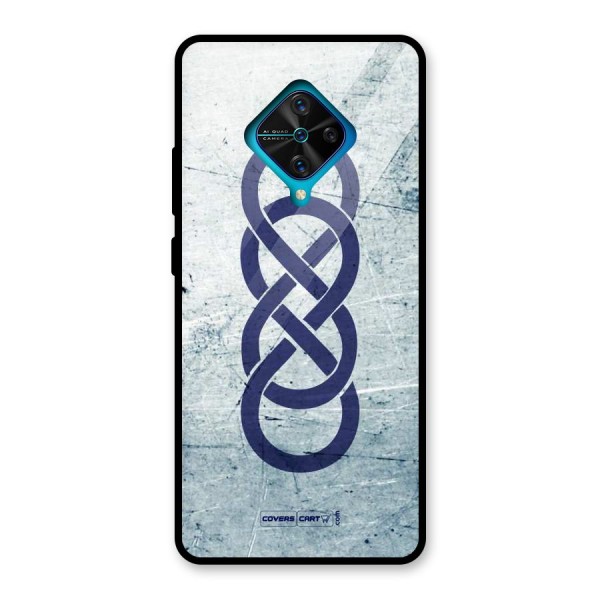 Double Infinity Rough Glass Back Case for Vivo S1 Pro