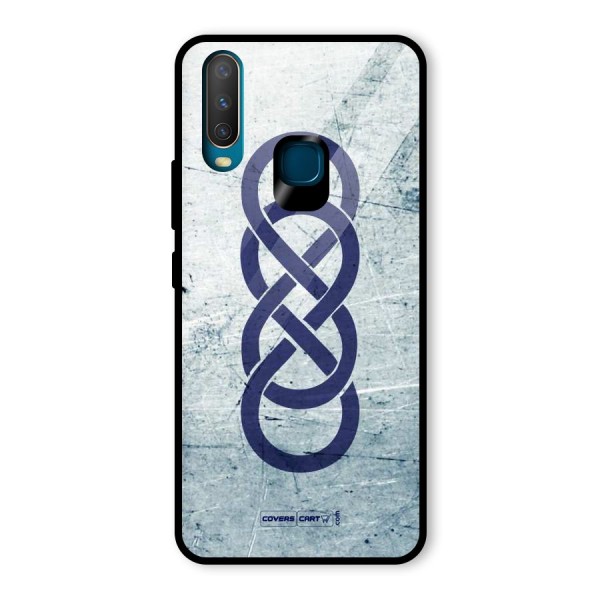 Double Infinity Rough Glass Back Case for Vivo U10
