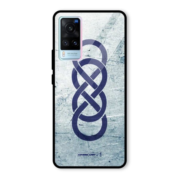 Double Infinity Rough Glass Back Case for Vivo X60
