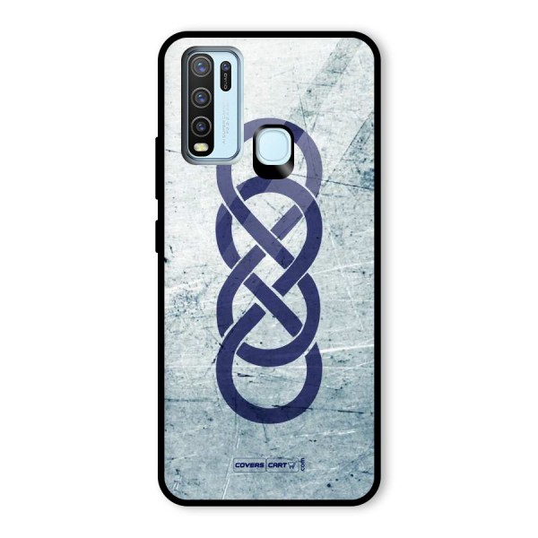 Double Infinity Rough Glass Back Case for Vivo Y30