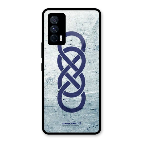 Double Infinity Rough Glass Back Case for Vivo iQOO 7 5G
