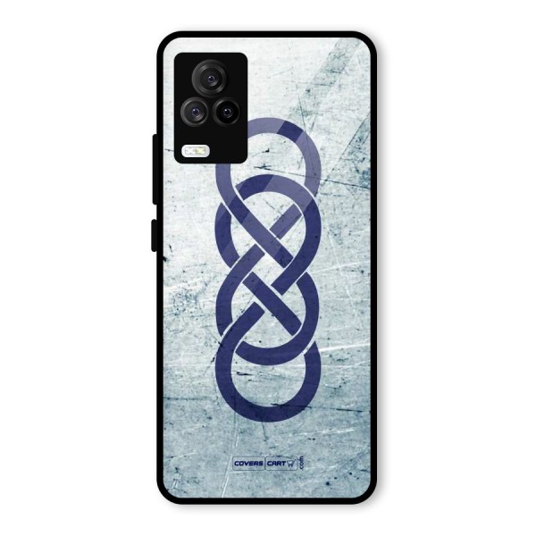 Double Infinity Rough Glass Back Case for Vivo iQOO 7 Legend 5G