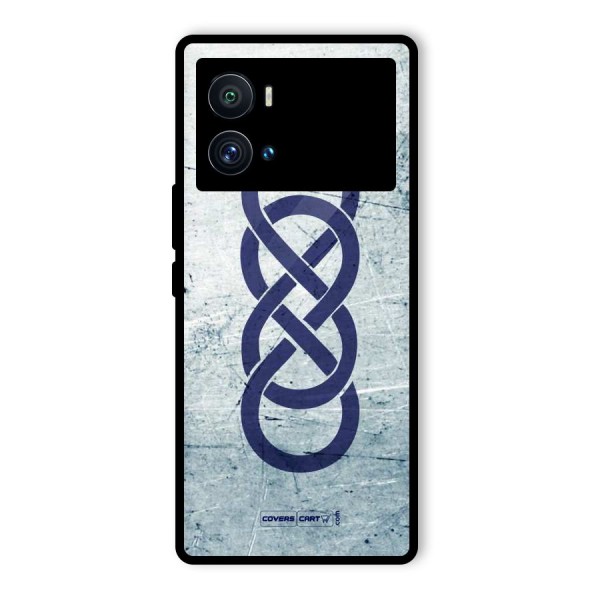 Double Infinity Rough Glass Back Case for Vivo iQOO 9 Pro