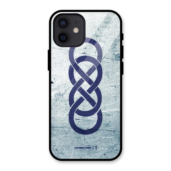 Double Infinity Rough Glass Back Case for iPhone 12