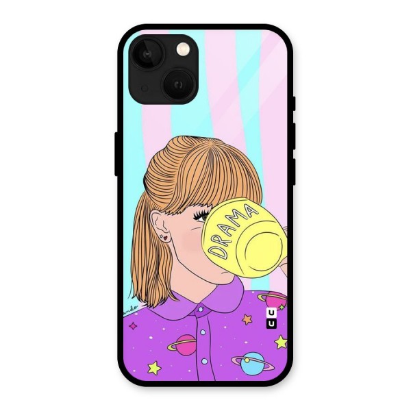 Drama Cup Glass Back Case for iPhone 13