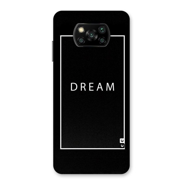 Dream Classic Back Case for Poco X3