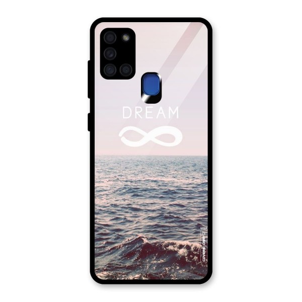 Dream Infinity Glass Back Case for Galaxy A21s