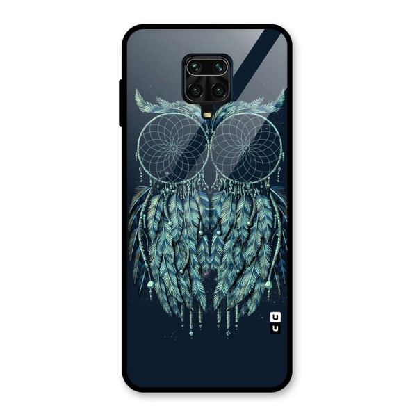 Dreamy Owl Catcher Glass Back Case for Redmi Note 9 Pro Max
