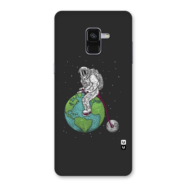 Earth Space Doodle Back Case for Galaxy A8 Plus