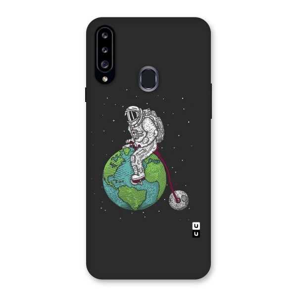 Earth Space Doodle Back Case for Samsung Galaxy A20s