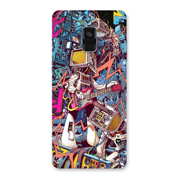 Electric Colors Back Case for Galaxy A8 Plus