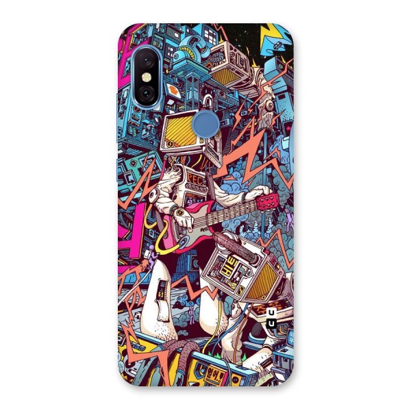 Electric Colors Back Case for Redmi Note 6 Pro