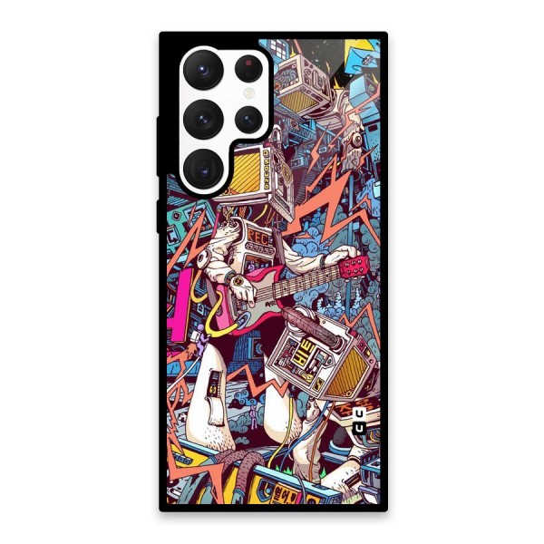 Electric Colors Glass Back Case for Galaxy S22 Ultra 5G