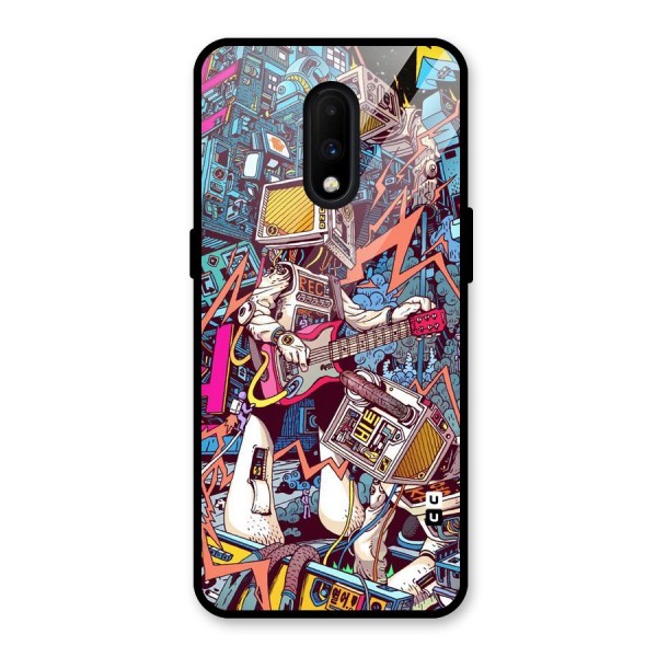 Electric Colors Glass Back Case for OnePlus 7