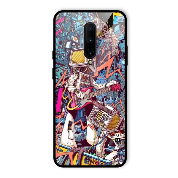 Electric Colors Glass Back Case for OnePlus 7 Pro