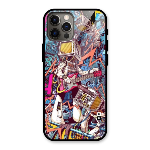 Electric Colors Glass Back Case for iPhone 12 Pro