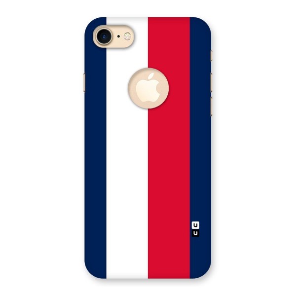 Electric Colors Stripe Back Case for iPhone 8 Logo Cut