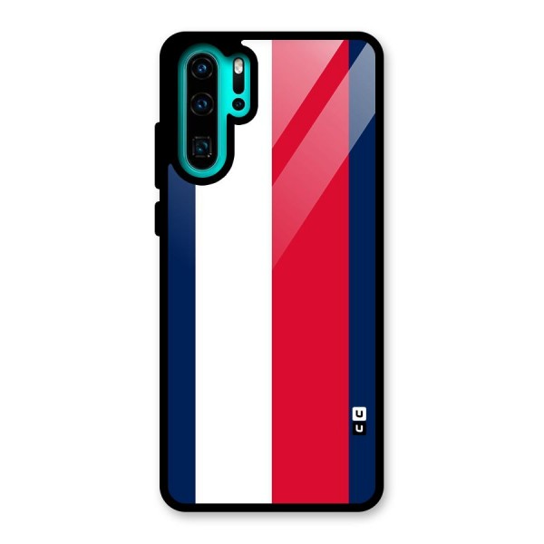 Electric Colors Stripe Glass Back Case for Huawei P30 Pro