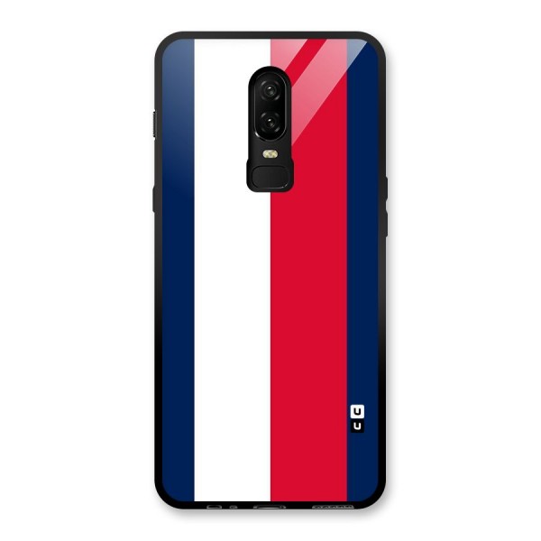 Electric Colors Stripe Glass Back Case for OnePlus 6