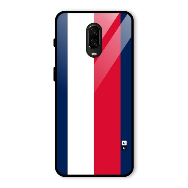 Electric Colors Stripe Glass Back Case for OnePlus 6T