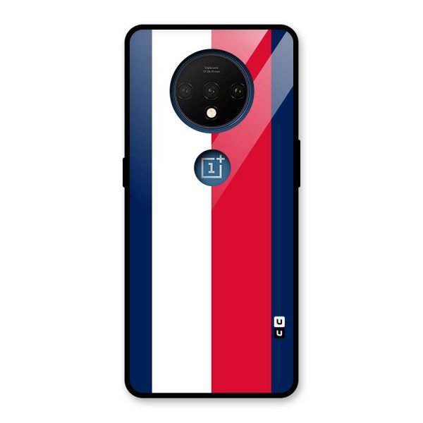 Electric Colors Stripe Glass Back Case for OnePlus 7T