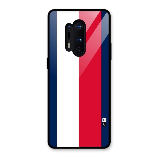Electric Colors Stripe Glass Back Case for OnePlus 8 Pro