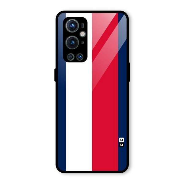 Electric Colors Stripe Glass Back Case for OnePlus 9 Pro