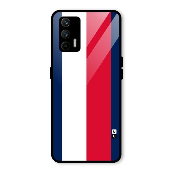 Electric Colors Stripe Glass Back Case for Realme GT 5G