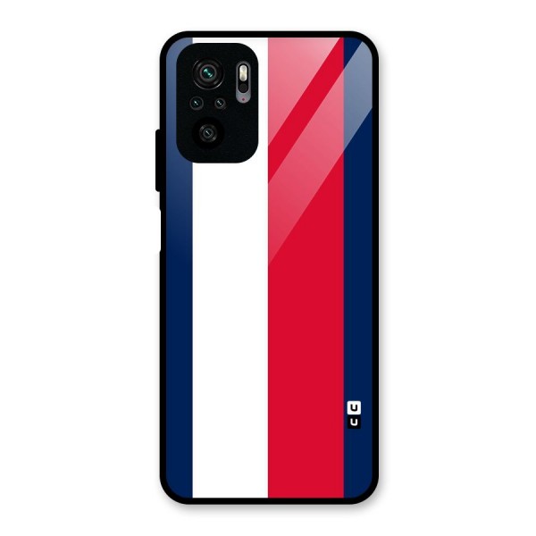 Electric Colors Stripe Glass Back Case for Redmi Note 10S