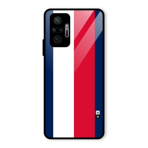 Electric Colors Stripe Glass Back Case for Redmi Note 10 Pro Max