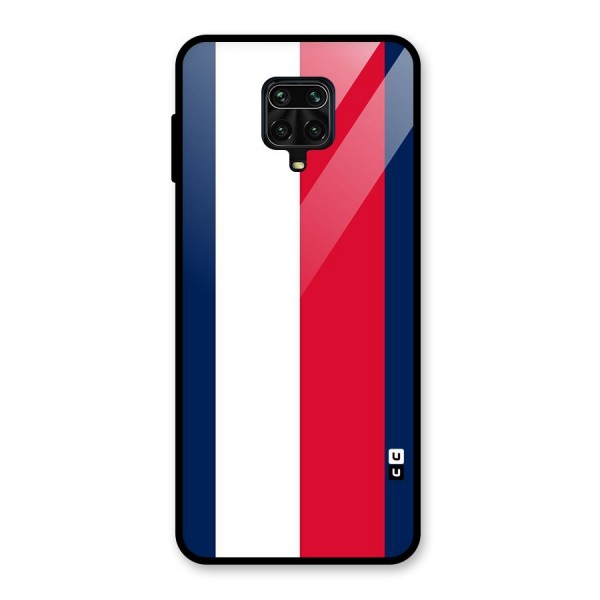 Electric Colors Stripe Glass Back Case for Redmi Note 9 Pro Max