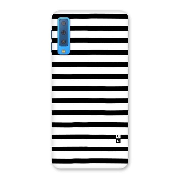 Elegant Basic Stripes Back Case for Galaxy A7 (2018)