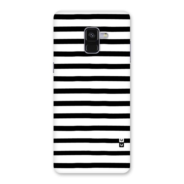 Elegant Basic Stripes Back Case for Galaxy A8 Plus