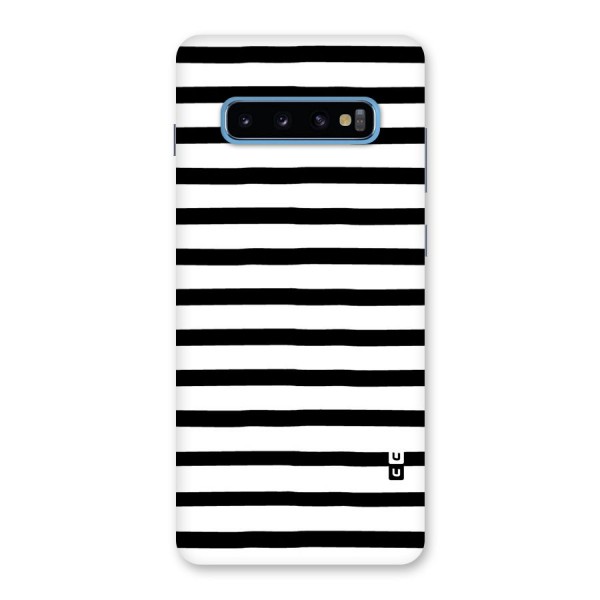 Elegant Basic Stripes Back Case for Galaxy S10 Plus