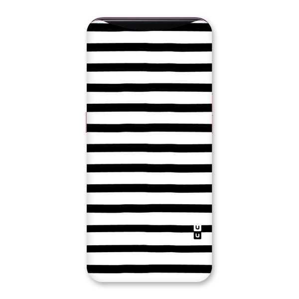Elegant Basic Stripes Back Case for Oppo Find X