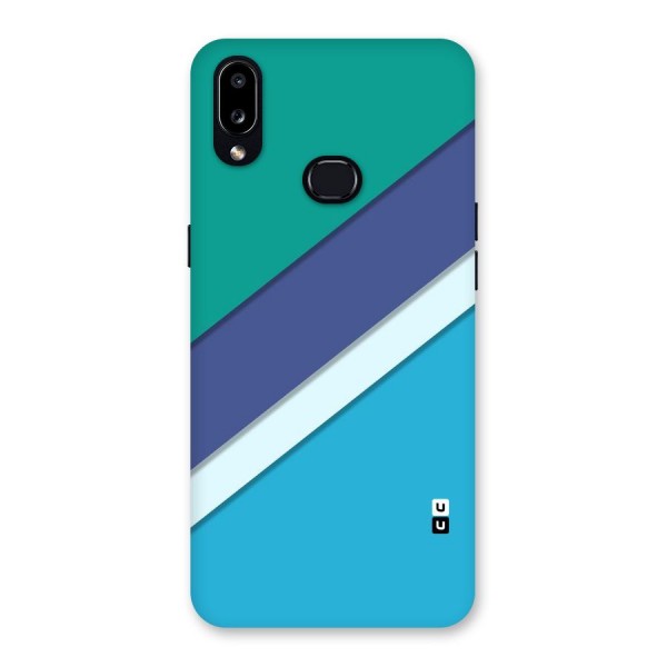 Elegant Colored Stripes Back Case for Galaxy A10s