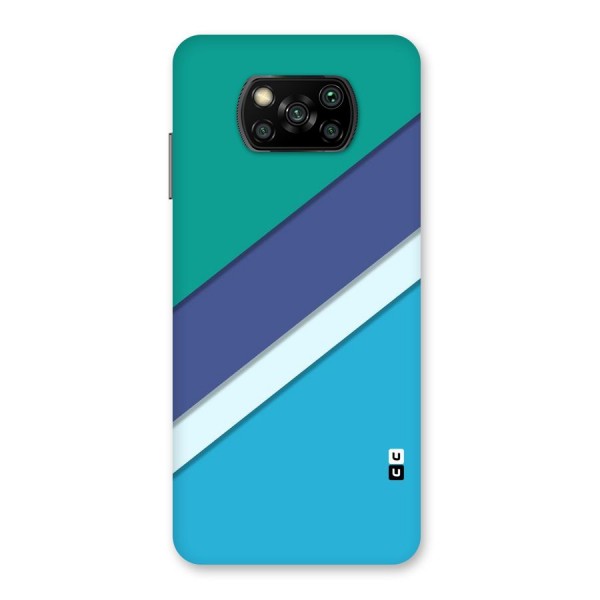 Elegant Colored Stripes Back Case for Poco X3