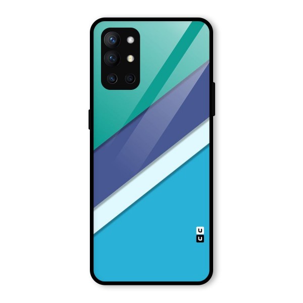 Elegant Colored Stripes Glass Back Case for OnePlus 9R