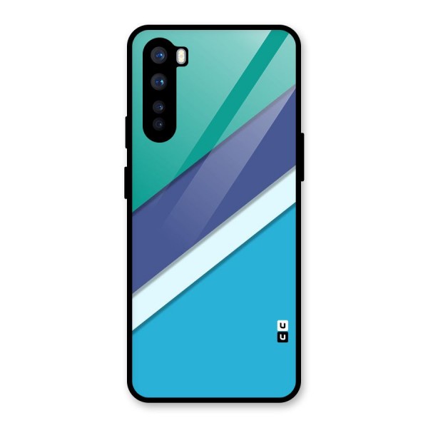 Elegant Colored Stripes Glass Back Case for OnePlus Nord