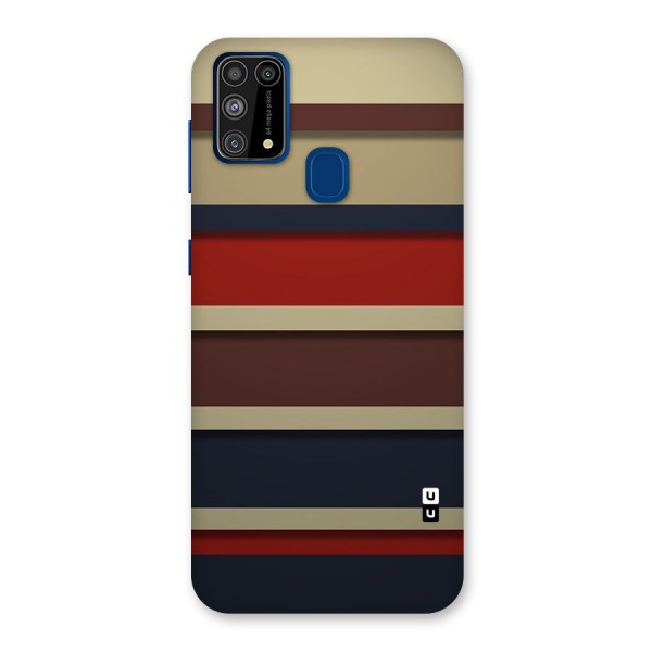 Elegant Stripes Pattern Back Case for Galaxy M31