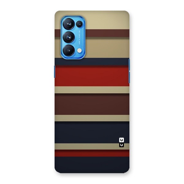 Elegant Stripes Pattern Back Case for Oppo Reno5 Pro 5G