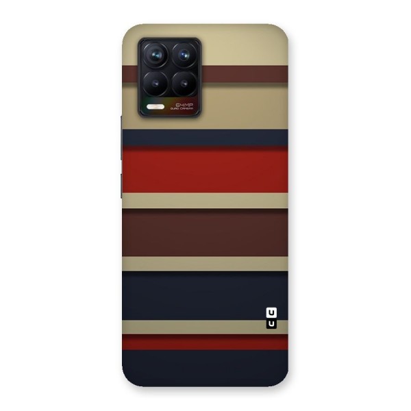 Elegant Stripes Pattern Back Case for Realme 8