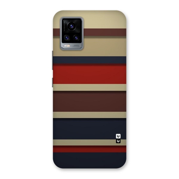 Elegant Stripes Pattern Back Case for Vivo V20