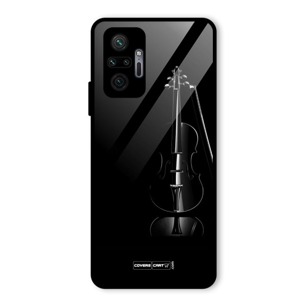 Elegant Violin Glass Back Case for Redmi Note 10 Pro