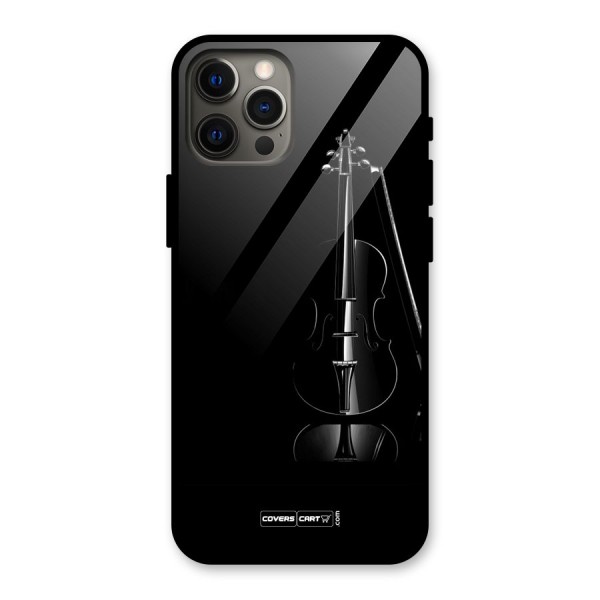 Elegant Violin Glass Back Case for iPhone 12 Pro Max