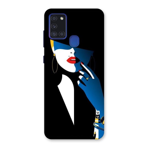 Elegant Woman Back Case for Galaxy A21s
